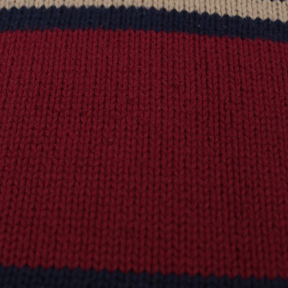 Vintage Eddie Bauer Sweater Men's Medium Red Long Sleeve Striped - Picture 12 of 12